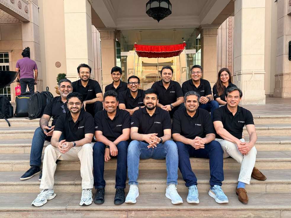 Shipsy team gathered on the office steps